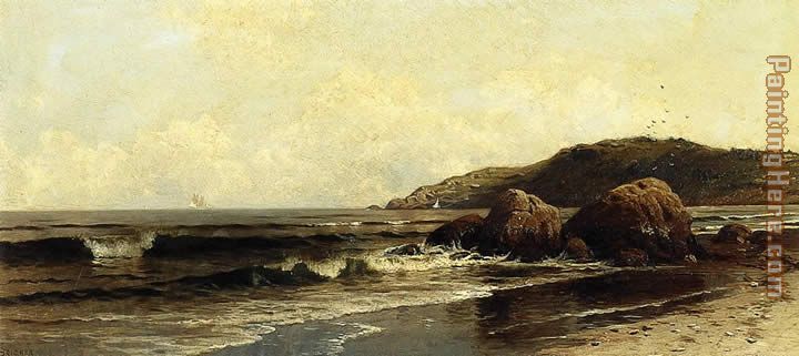 Breaking Surf 1 painting - Alfred Thompson Bricher Breaking Surf 1 art painting